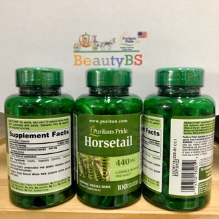 Puritan’s Pride [1v15 บำรุงผม Horsetail 440mg 100 Capsules ถูกสุดในไทย] ส่ง 23บ ต้านเชื้อแบคทีเรีย ฆ่าเชื้อ หญ้าหางม้า