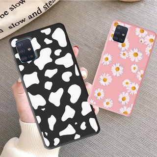 เคสมือถือ Samsung Galaxy A72 A52 5G A32 4G A02S A7 A31 A12 A21S A42 S9 iPhone6S โทรศัพท์มือถือซิลิโคนสีลูกกวาดเคส ลิตเติ้ลเดซี่