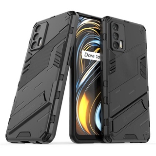 เคส Realme GT 5G ฮาร์ดเคสกันกระแทกเคสโทรศัพท์ Hybrid Armor Shockproof Hard Case Realme GT 5G RealmeGT Cover Stand