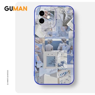 Guman เคสไอโฟน เคสซิลิโคนนุ่มขอบเหลี่ยมกันกระแทกน่ารักตลก เคสโทรศัพท์ Compatible for iPhone 14 13 12 11 Pro Max SE 2020 X XR XS 8 7 6 6S Plus พลัส XYB370