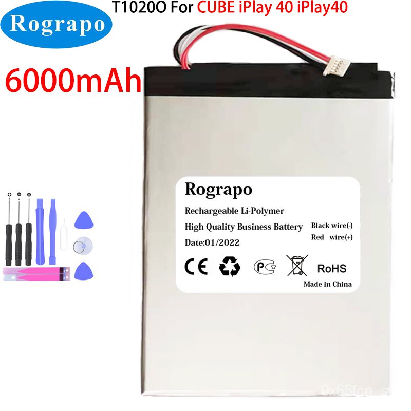 New 3.7V 6000mAh ALLDOCUBE iPlay40 T1020 Tablet PC Battery For CUBE iPlay40 5JAN