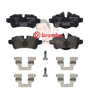 P06 052X ผ้าเบรก-R-แท้ BREMBO รุ่น XTRA : MINI R53,R55/56/57 JCW จอห์น คูเปอร์ เวิร์คส 06-&gt; การันตีคุณภาพมาตรฐานโดย "...