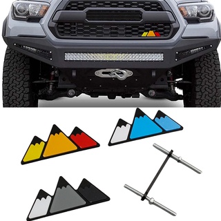 1 ✿ ใหม่ ตราสัญลักษณ์สามสี ABS สามสี สําหรับ TOYOTA TACOMA 4RUNNER TUNDRA