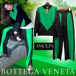 ชุดเซ็ตเดี่ยว Set เสื้อ+กางเกง BOTTEGA VENETA ผ้าเทพแน่น เด้ง นุ่มมม แน่นนน