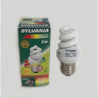 SYLVANIA หลอดไฟ MINI-LYNX 5W  ( แพค 6 ดวง )