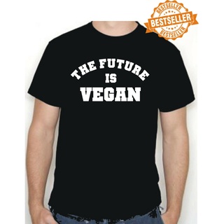 [S-5XL] เสื้อยืดผ้าฝ้าย พิมพ์ลาย FUTURE IS VEGAN Morrissey S-X FEnbmg59FLdhmo91