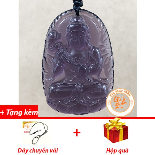 สีม่วง Lapis lazuli Mahasthamaprapta พระโพธิสัตว์จี้