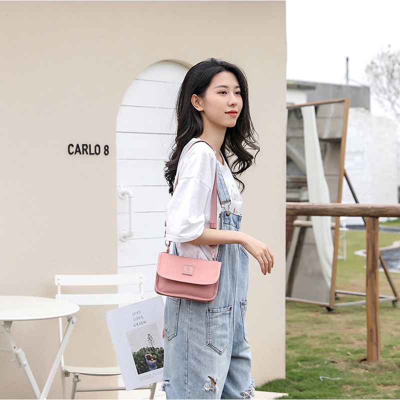 GUDIKA-พร้อมส่ง กระเป๋าสะพายข้าง สะพายไหล่ รุ่นใหม่ 2021 ผู้หญิง แฟชั่น เกรดพรีเมี่ยม ผ้าไนลอน กันน้ำ100% รุ่น-5190