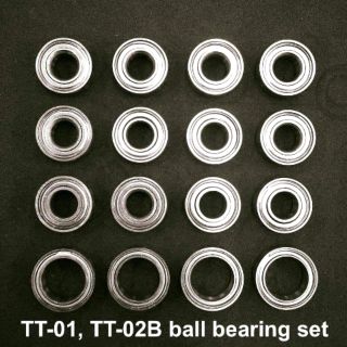 TT-01,TT-02B Metal Sealed Ball Bearing Set ชุดลูกปืนแบริ่ง