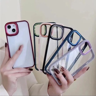 เคสขอบสีหลังใส กันกระแทก สําหรับ ไอโฟน11 11pro 11proMax ipX XR XSmax i7/i8 i7plus/i8plus