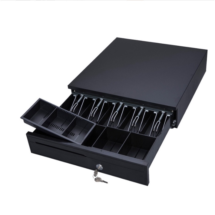 ลิ้นชักเก็บเงิน Cash Drawer POS Wongnai Ocha Loyverse รองรับธนบัตรไทย รับประกัน 3ปี