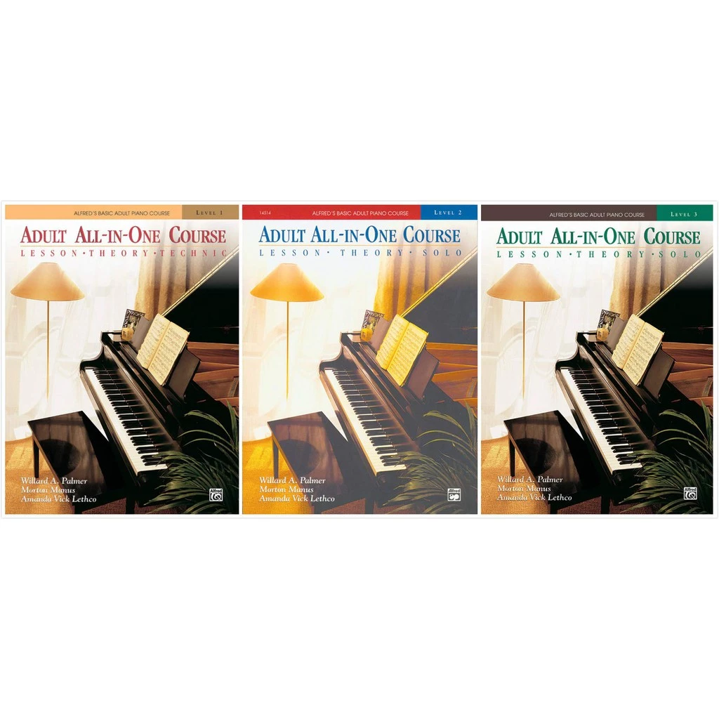 Alfred's Basic Adult All-in-One Course มี/ไม่มี CD