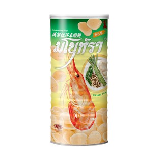 มโนห์รา ข้าวเกรียบกุ้งวาซาบิ กระป๋อง 90 กรัม