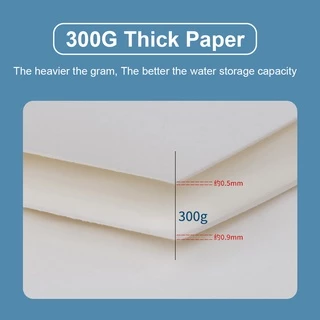 SeamiArt Baohong 20pcs 100% Cotton Watercolor Drawing Paper 300gsm 32K/16K