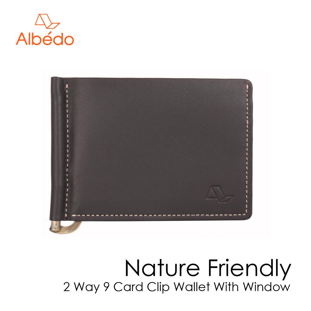 [Albedo] 2 WAY 9 CARD CLIP WALLET WITH WINDOW กระเป๋าสตางค์/คลิปหนีบธนบัตร รุ่น NATURE FRIENDLY - NF06779