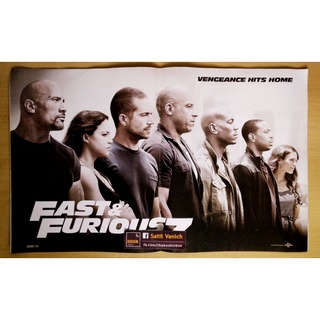 Fast 7 โปสเตอร์หนัง Fast and Furious 7