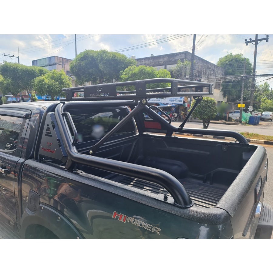 โรบาร์แขนยาวพร้อมถาดวางของ v4+rack โรลบาร์ออฟโรด+แร็ค รถกระบะทุกรุ่น Roll bar v4+rack