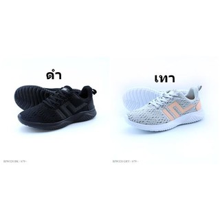 Baoji รองเท้าผ้าใบ รุ่น BJW520 สีดำ เทา ไซส์ 37-41