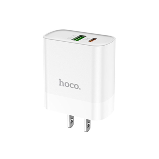 Hoco รุ่น C80 หัวชาร์จเร็ว 2USB PD set พร้อมสายชาร์จ Type-c to Lightning / C80 ชุดset พร้อมสาย ( Type-c to Type-c )