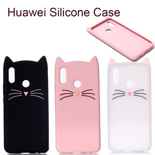 Huawei Nova 3i mate 20 lite honor 8x p10 p20 lite p10 plus silicone soft case beard cat cute