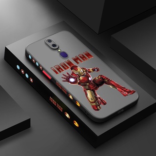 สําหรับ OPPO F11 F11 Pro A9X A9 2019 เคส Tide Brand IRON-Man ขอบบาง เคสแข็ง ฝ้า ดีไซน์ใหม่ ซิลิโคน เคสป้องกันกล้อง แบบเต็ม เคสนิ่ม