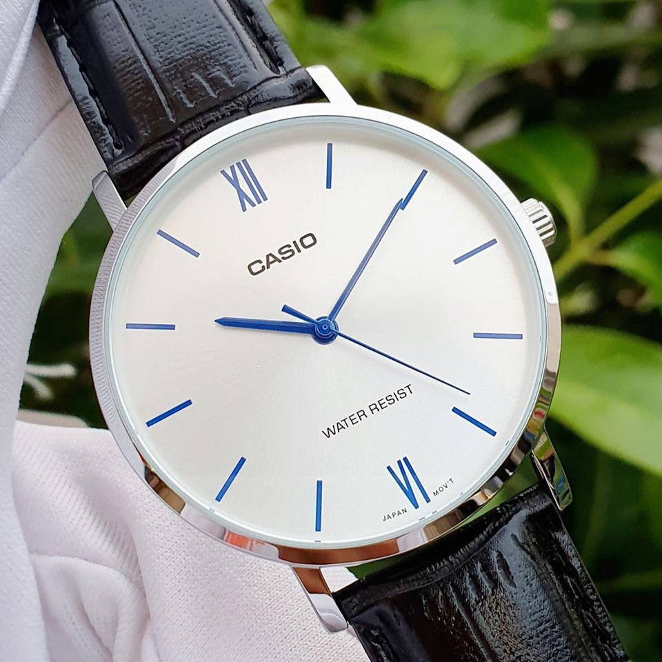 นาฬิกาคาสิโอ CASIO รุ่นใหม่ ผู้ชายและผู้หญิงเทรนด์ตัวชี้เรียบง่ายคู่นาฬิกาผู้ชายคลาสสิก MTP-VT01