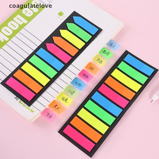 Coagulatelove แถบดัชนีสีใส 200 ชิ้น สําหรับสติกเกอร์มาร์กเกอร์หน้า สํานักงาน โรงเรียน เครื่องเขียน