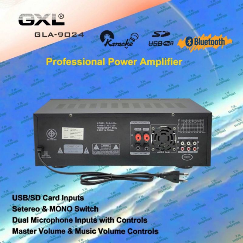 GXL เพาเวอร์แอมป์ ขยายเสียง รุ่น GLA-9024