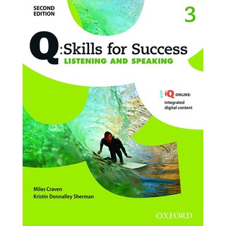 Se-ed (ซีเอ็ด) : หนังสือ Q  Skills for Success 2nd ED 3, Listening &amp; Speaking  Students Book +iQ Online (P)