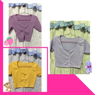 เสื้อครอปมือ 1 น่ารักๆ💜💜💜