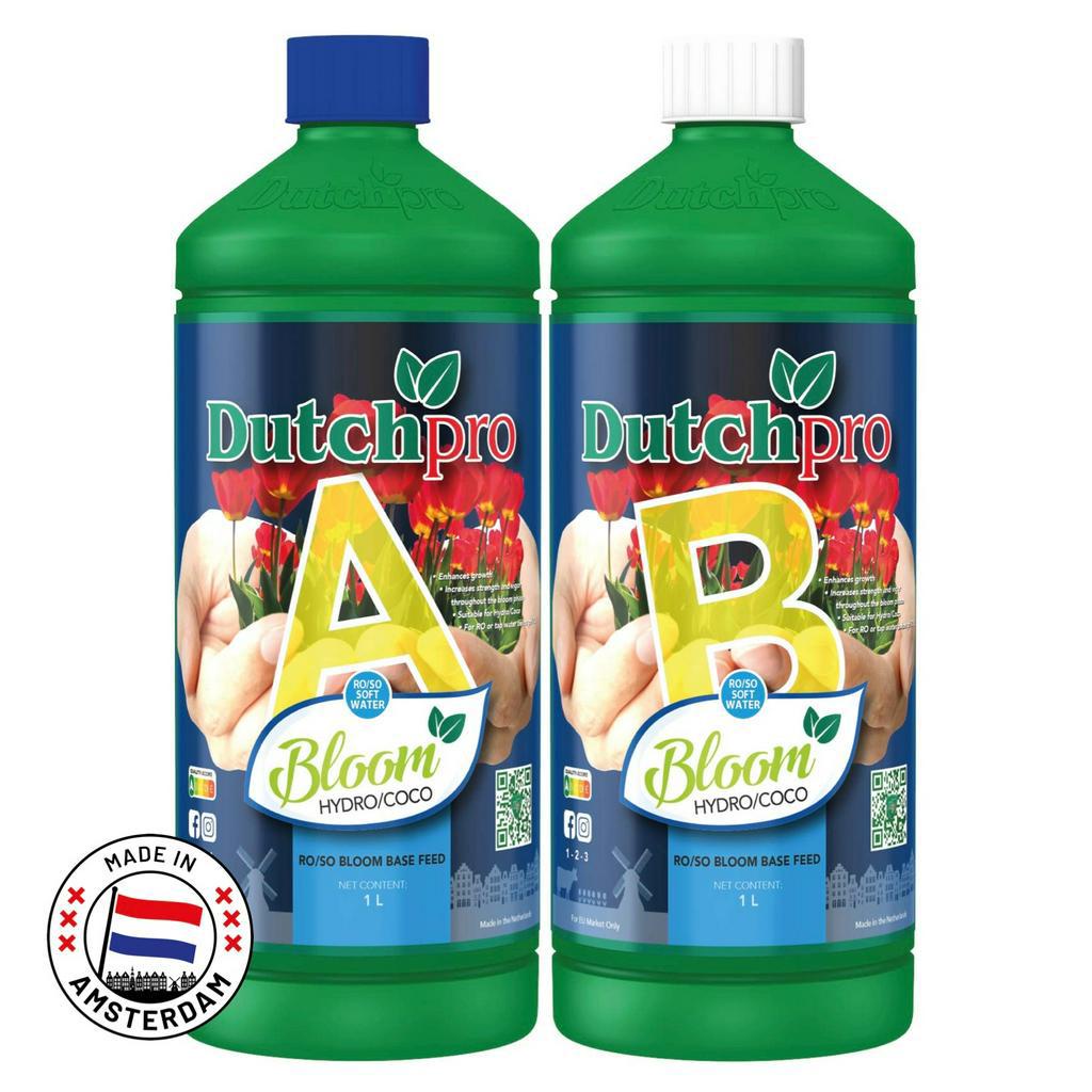 1L Dutchpro Hydro/Coco Bloom A+B / 1ลิตร เสริมอาหารหลักทำดอก เร่งดอก A+B สำหรับไฮโดรโปนิกส์/ขุยมะพร้าว