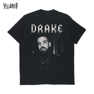 เสื้อยืดผู้ชาย เสื้อยืด ลาย Rap Drake สไตล์วินเทจ S-5XL