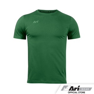 ARI ALLDAY PIMA COTTON TEE - FOREST GREEN/FOREST GREEN เสื้อยืด อาริ ออลเดย์ พีม่า สีเขียวเข้ม