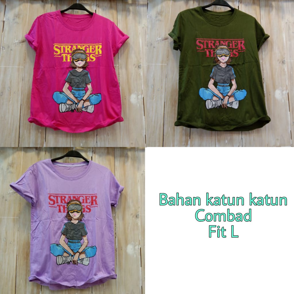 Katun HIJAU 21253 เสื้อยืดผู้หญิง FIT L Tops TSHIRT TUMBLR TEE Crewneck เสื้อผ้าผู้หญิงแฟชั่น CASUAL