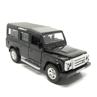 Land Rover Defender สีดำ RMZ City โมเดลรถเหล็ก 1/36 ขนาดยาวประมาณ 12 cm เปิดประตูได้