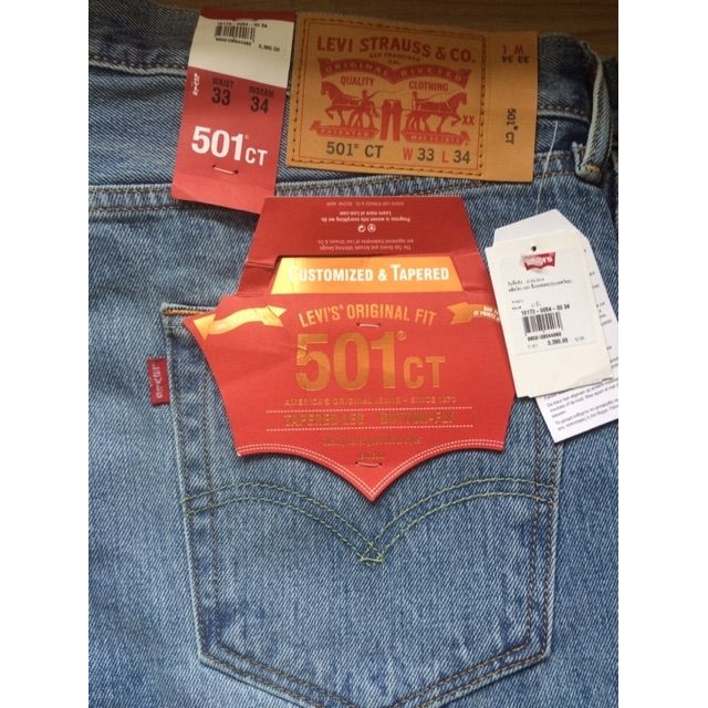 levi’s 501CT เอว 33 ยาว 34  กางเกง ยีนส์ กางเกงยีนส์ ลีวายส์ ลีวาย levi levi’s