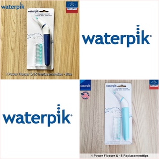 Waterpik® 1 Power Flosser &amp; 15 Replacementtips Model. FLA-220 ไหมขัดฟันไฟฟ้า แบบใช้ถ่านAA พร้อมหัวเปลี่ยน 15 ชิ้น