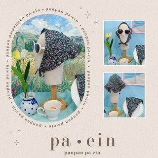 panpan.paein | ผ้าโพกผมสามเหลี่ยม ลายดอกไม้ ผ้า Cotton 100 %