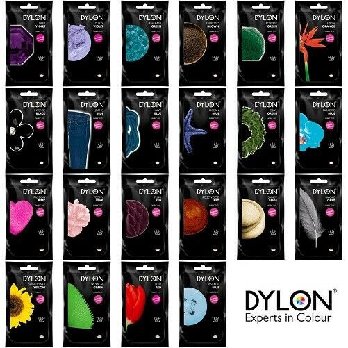 สีย้อมผ้า Dylon สูตร Premium 50กรัม ประเทศอังกฤษ