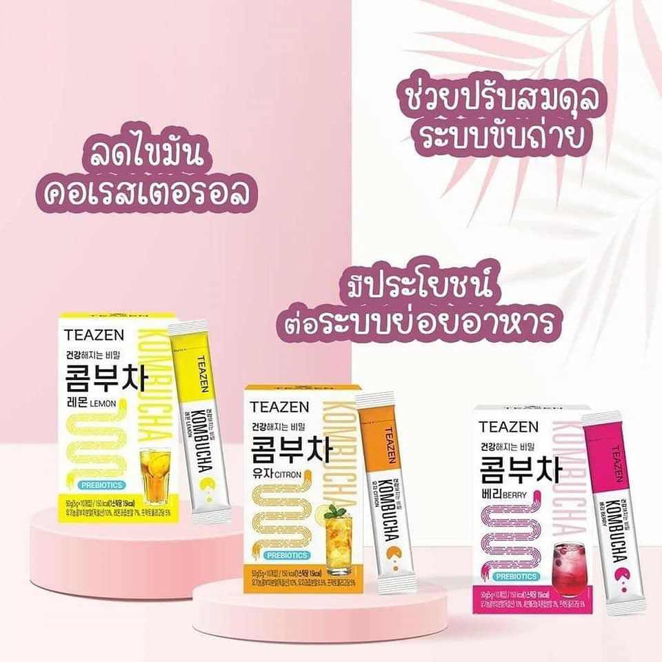 Teazen Kombucha คอมบูชา ชาหมักเกาหลี