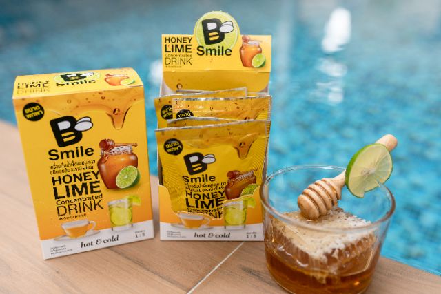 (ขนาดพกพา) มะนาวผสมน้ำผึ้งเข้มข้น​ ตรา​ บี-ส​ไมล์​  33ml.​ 1กล่อง6ซอง ราคา ถูกที่สุด ดีลบีเคเค แกลเลอรีภาพที่ 4