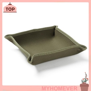 Canvas Storage Box Desktop Jewelry Sundries Makeup Lipstick Folding Tray