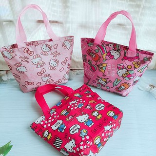 Kawaii Cartoon Little Twin Stars Melody Storage Bag Girl Women Lunch Bag For Water Cup Tableware Food Organizer