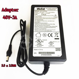 Adapter 48V-3A อะแดปเตอร์ 48V-3000mA หัว5.5 x 2.5MM พร้อมสายAC