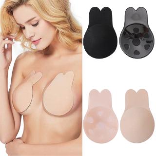 Sexy Breast Petals Rabbit Nipple Full Covers Push Up Invisible Bra Reusable Adhesive Bra Intimate For Party Underwear