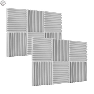 [In Stock] แผงโฟมฟองน้ํากันเสียงดูดซับเสียงสําหรับสตูดิโอขนาด 30x30x2.5 ซม./12X12X1 นิ้ว 12 ชิ้น/แพ็ค