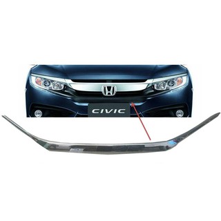 คิ้วกระจังหน้า Honda Civic 2016-2020 ชุบโครเมี่ยม