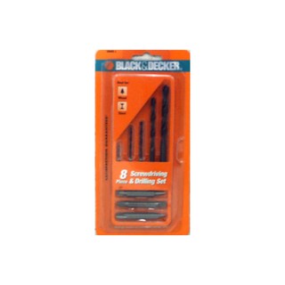 เครื่องมือช่าง สว่าน ดอกสว่าน ดอกเจาะไม้ BLACK&amp;DECKER 50608 8EA. BLACK&amp;DECKER 50608 8EA. WOOD DRILL BIT