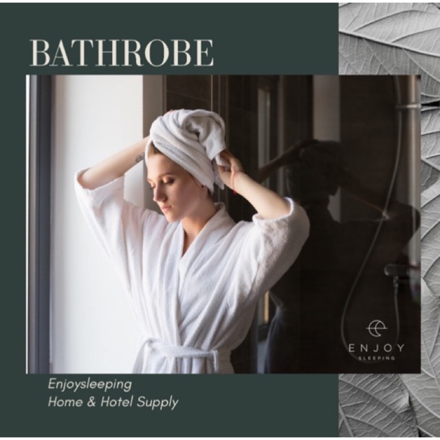 ชุดคลุมอาบน้ำ เสื้อคลุม เสื้อคลุมอาบน้ำ ตัวใหญ่หนา bathrobe enjoysleeping hotel supply ชุดอาบน้ำ