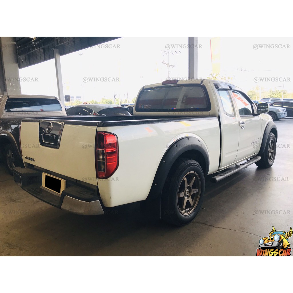 [E-TAX] Nissan Navara 2005 - 2011 คิ้วล้อ,ซุ้มล้อ,โป่งล้อ 6 นิ้ว มีหมุดหลอก  Cab + 4 ประตู สีดำด้าน